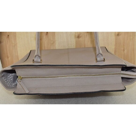 Kate Spade Womens Allyn Chester Street Satchel Leather Handbag Beige/Black Purse - Picture 11 of 16